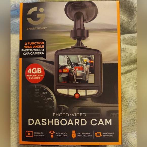 Caméra Embarquée SMARTGEAR Dashboard Cam - Détection Mouvement - Enregistrement Continu